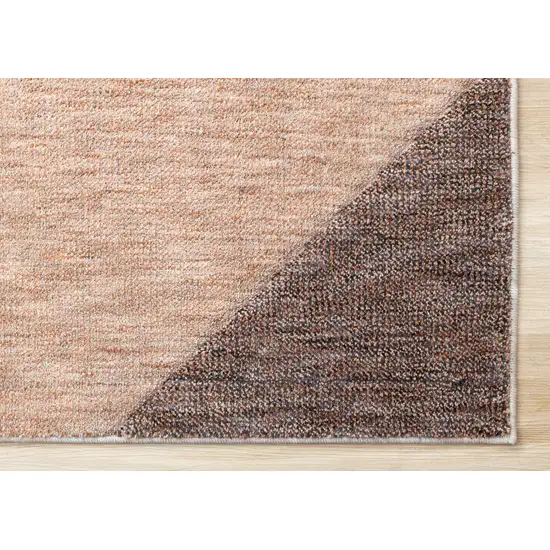 Gray Brown And Beige Geometric Area Rug Photo 8