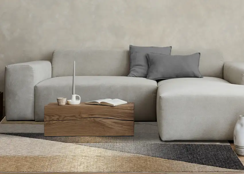 Gray Brown And Beige Geometric Area Rug Photo 7