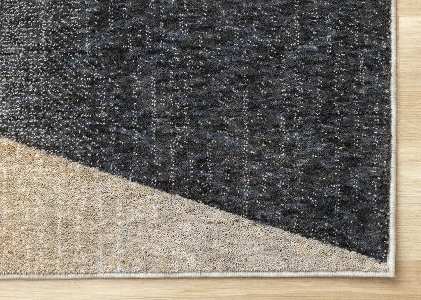 Gray Brown And Beige Geometric Area Rug Photo 9