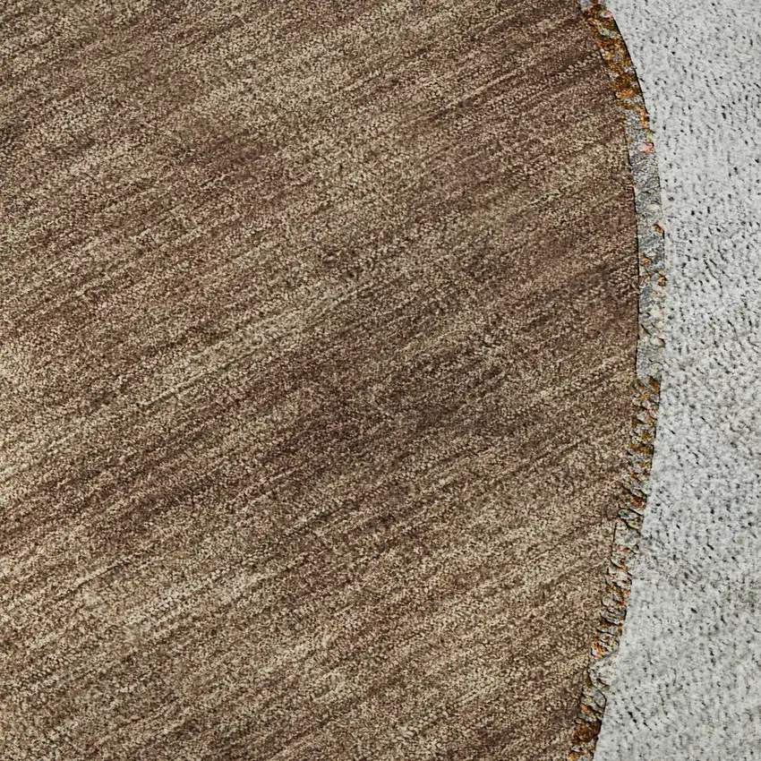 Gray Brown And Ivory Abstract Washable Area Rug With UV Protection Photo 9