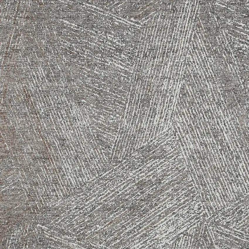 Gray Brown And Ivory Abstract Washable Indoor Outdoor Area Rug Photo 5