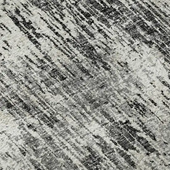 Gray Brown And Ivory Abstract Washable Indoor Outdoor Area Rug Photo 7