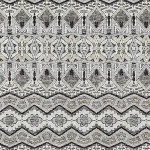 Photo of Gray Brown And Ivory Moroccan Washable Indoor Outdoor Area Rug