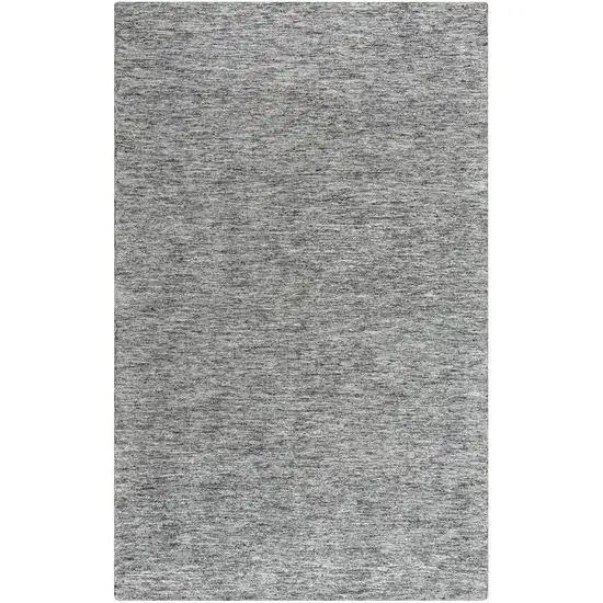 Gray Charcoal And Black Wool Hand Tufted Area Rug Photo 2