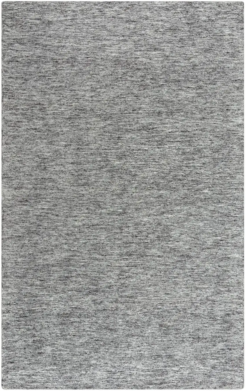 Gray Charcoal And Black Wool Hand Tufted Area Rug Photo 2
