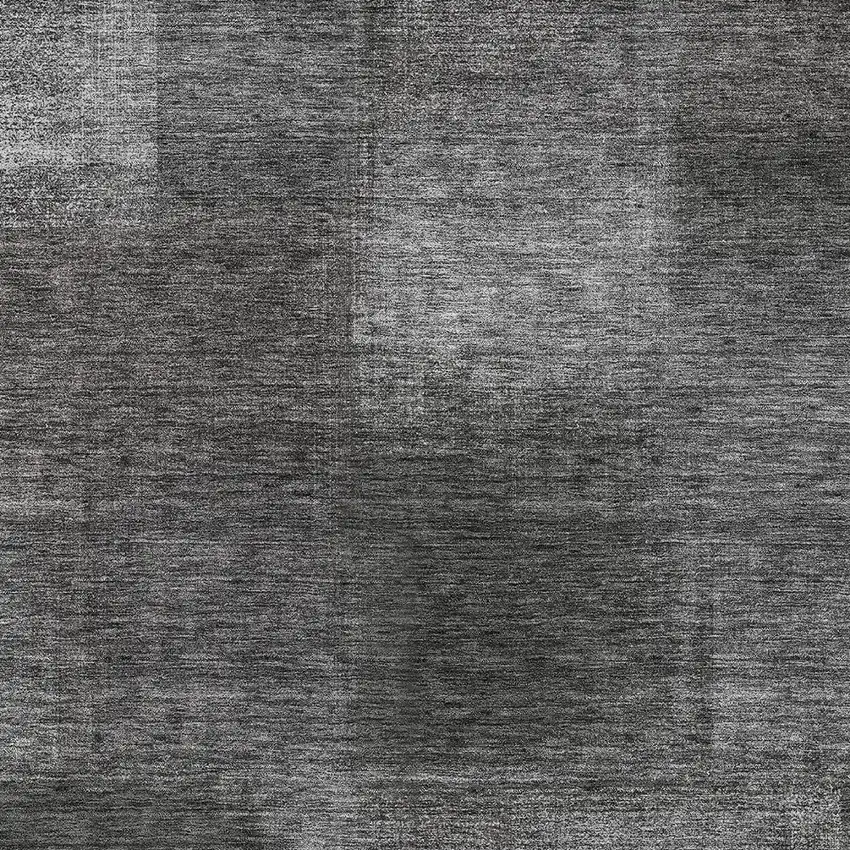 Gray Charcoal And Ivory Abstract Washable Indoor Outdoor Area Rug Photo 4