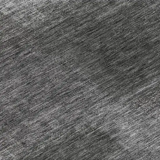 Gray Charcoal And Ivory Abstract Washable Indoor Outdoor Area Rug Photo 7