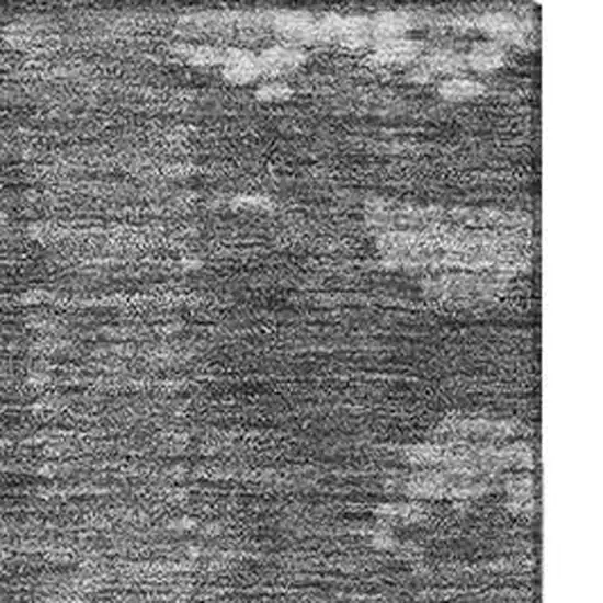 Gray Charcoal And Ivory Tribal Washable Area Rug With UV Protection Photo 4