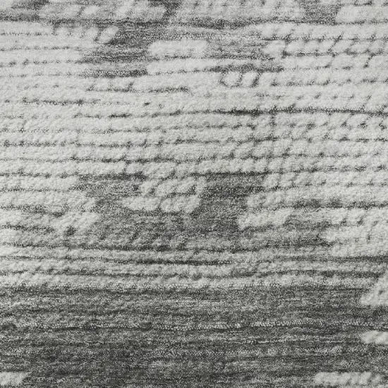 Gray Charcoal And Ivory Tribal Washable Area Rug With UV Protection Photo 8