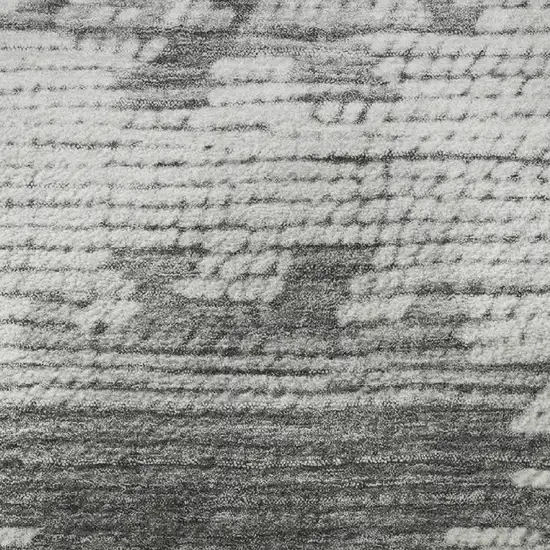 Gray Charcoal And Ivory Tribal Washable Area Rug With UV Protection Photo 9