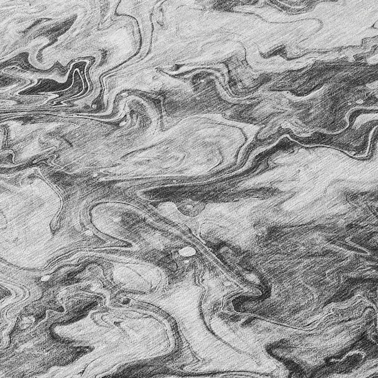 Gray Charcoal And Silver Abstract Washable Indoor Outdoor Area Rug Photo 7