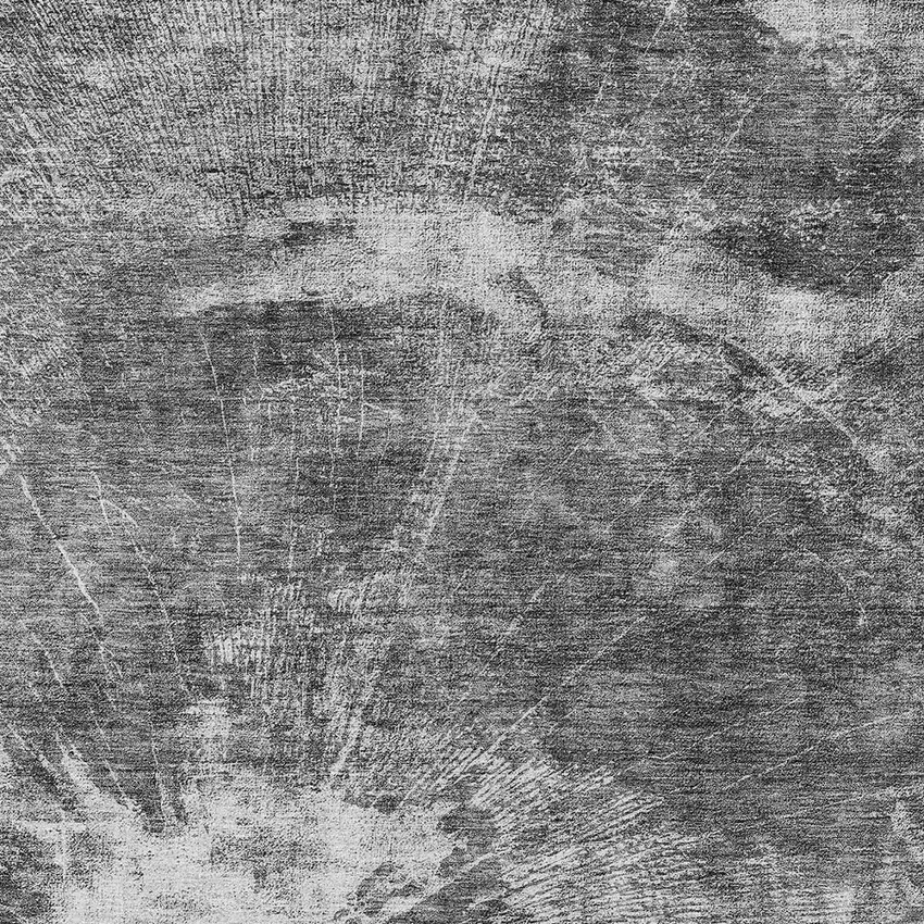 Gray Charcoal And Silver Abstract Washable Indoor Outdoor Area Rug Photo 5