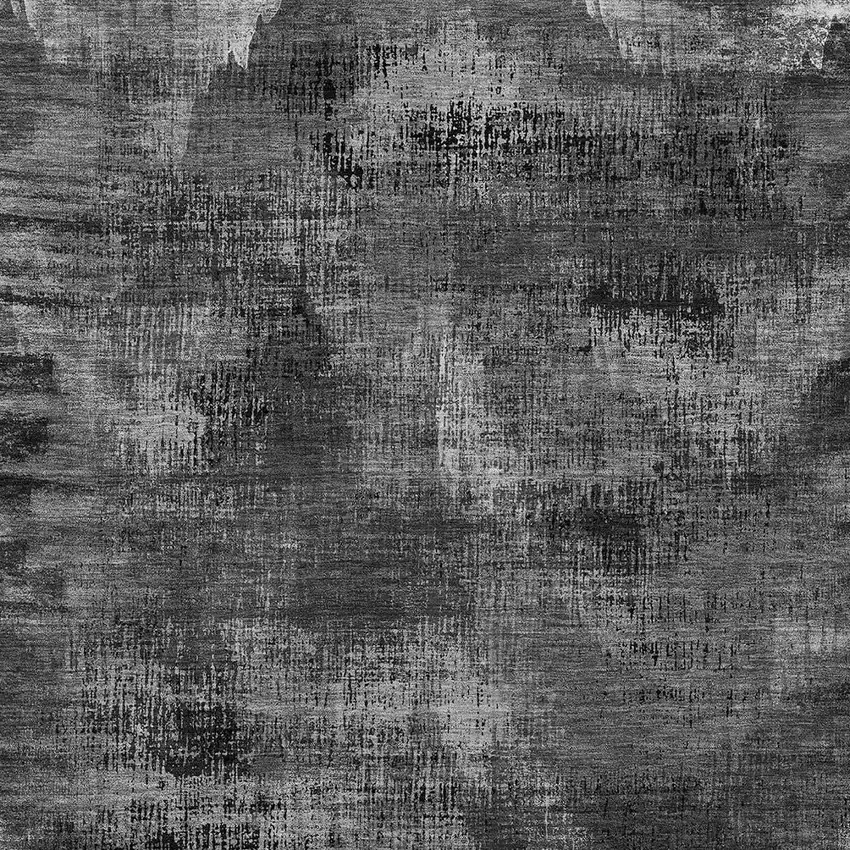 Gray Charcoal And Silver Abstract Washable Indoor Outdoor Area Rug Photo 6
