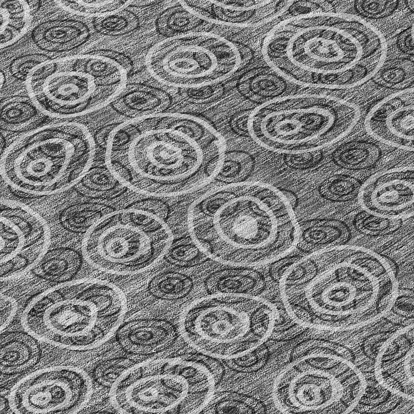 Gray Charcoal And Silver Geometric Washable Indoor Outdoor Area Rug Photo 8
