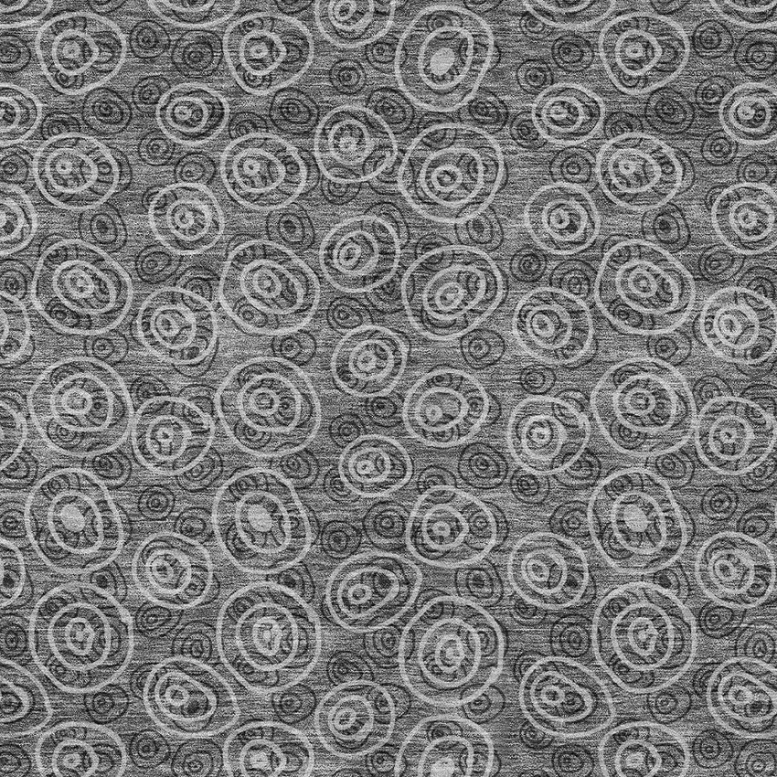 Gray Charcoal And Silver Geometric Washable Indoor Outdoor Area Rug Photo 5