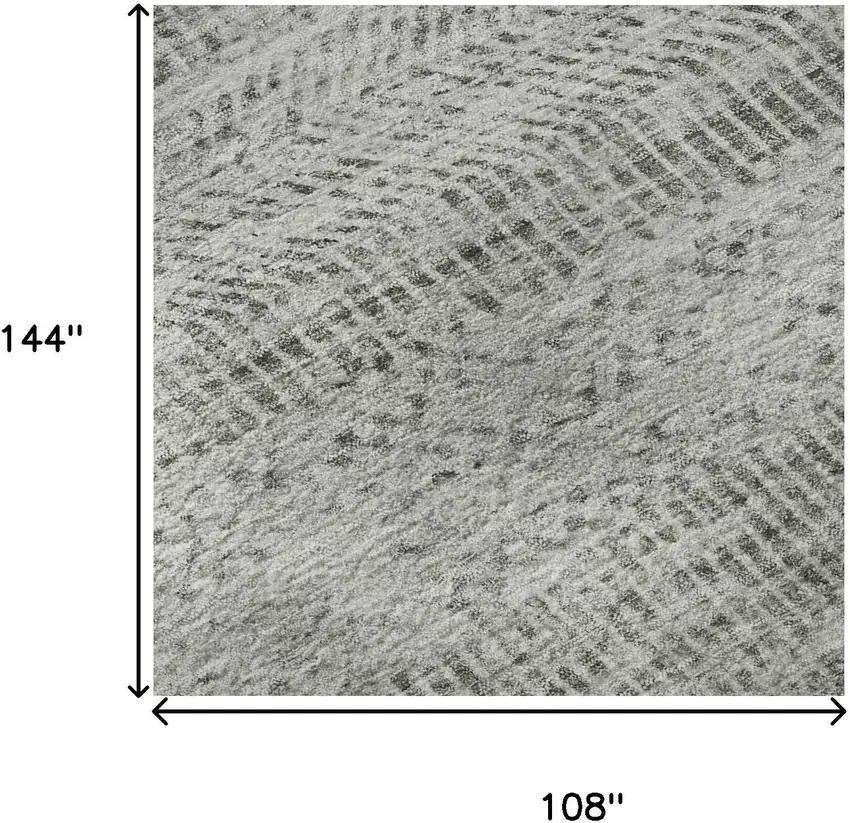 Gray Charcoal And Silver Striped Washable Area Rug With UV Protection Photo 8