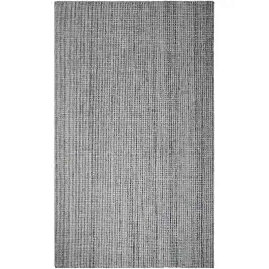 Gray Charcoal Light Gray And Ivory Wool Hand Tufted Area Rug Photo 2