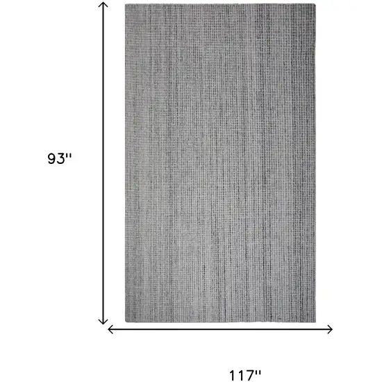 Gray Charcoal Light Gray And Ivory Wool Hand Tufted Area Rug Photo 5