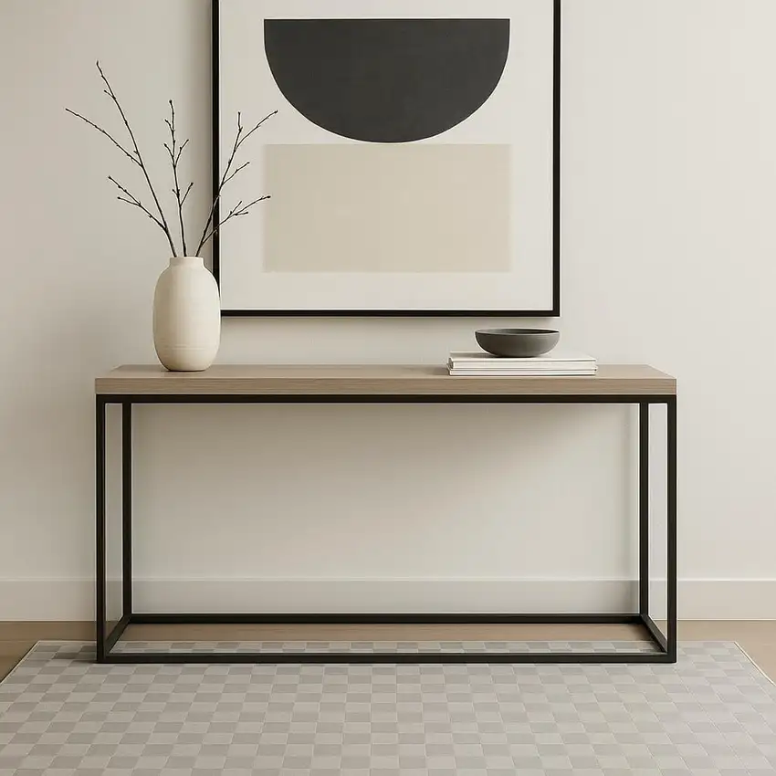 Gray Checkered Area Rug Photo 1