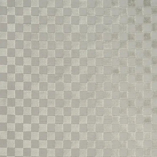 Gray Checkered Area Rug Photo 8
