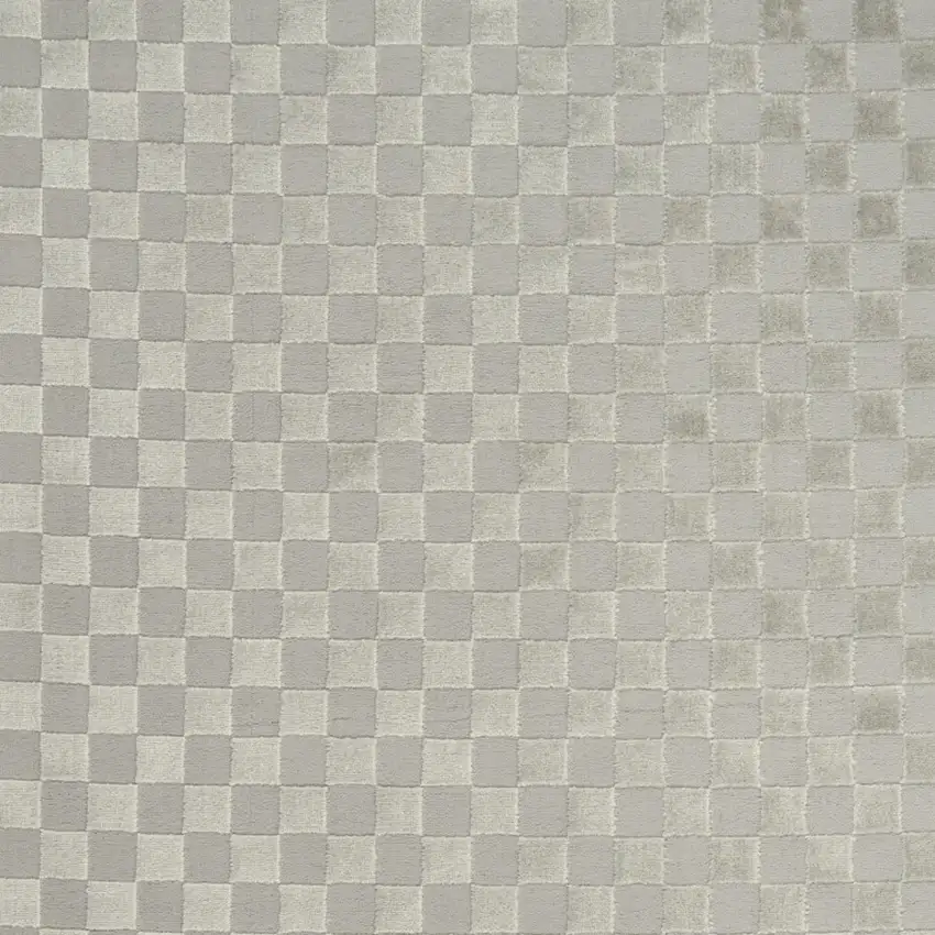 Gray Checkered Area Rug Photo 8