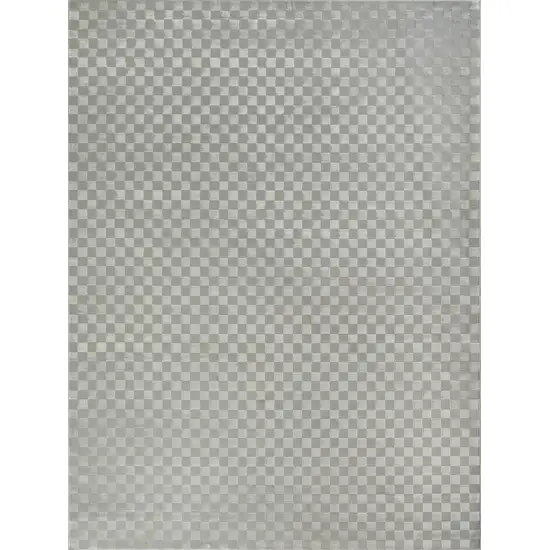 Gray Checkered Area Rug Photo 8