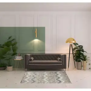 Photo of Gray Chevron Area Rug