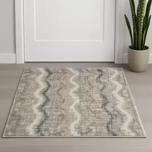 Photo of Gray Chevron Area Rug