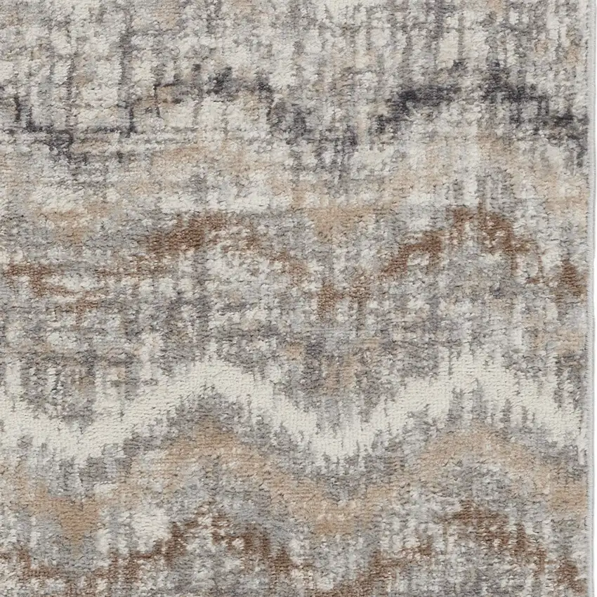Gray Chevron Area Rug Photo 7