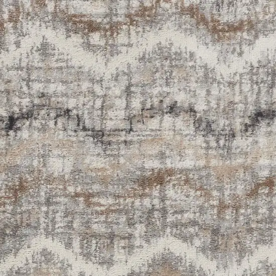 Gray Chevron Area Rug Photo 3