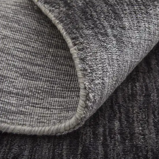 Gray Chevron Hand Woven Area Rug Photo 4