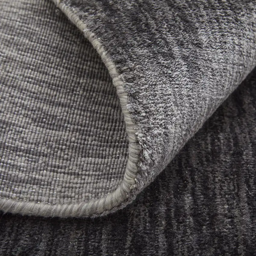 Gray Chevron Hand Woven Area Rug Photo 4