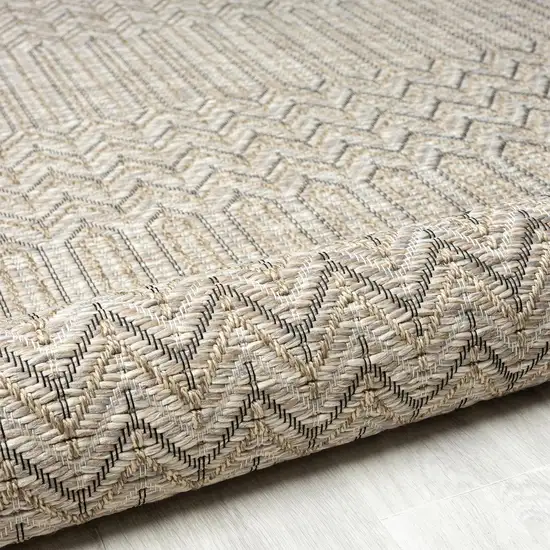 Gray Chevron Handmade Indoor Outdoor Area Rug Photo 4