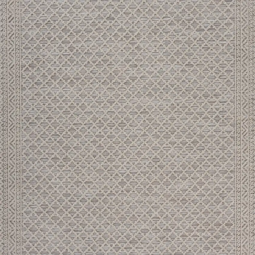 Gray Classic Indoor Outdoor Area Rug Photo 2