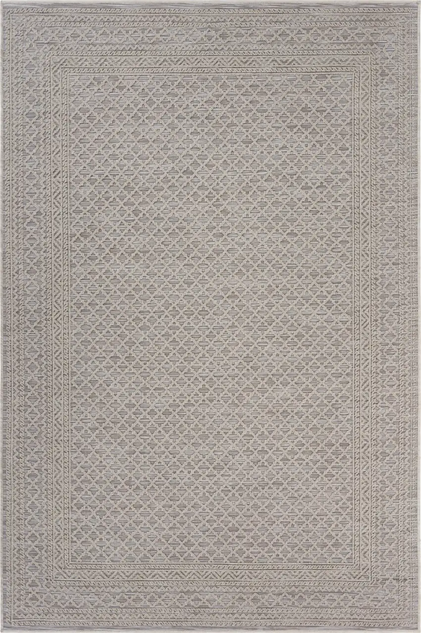 Gray Classic Indoor Outdoor Area Rug Photo 1