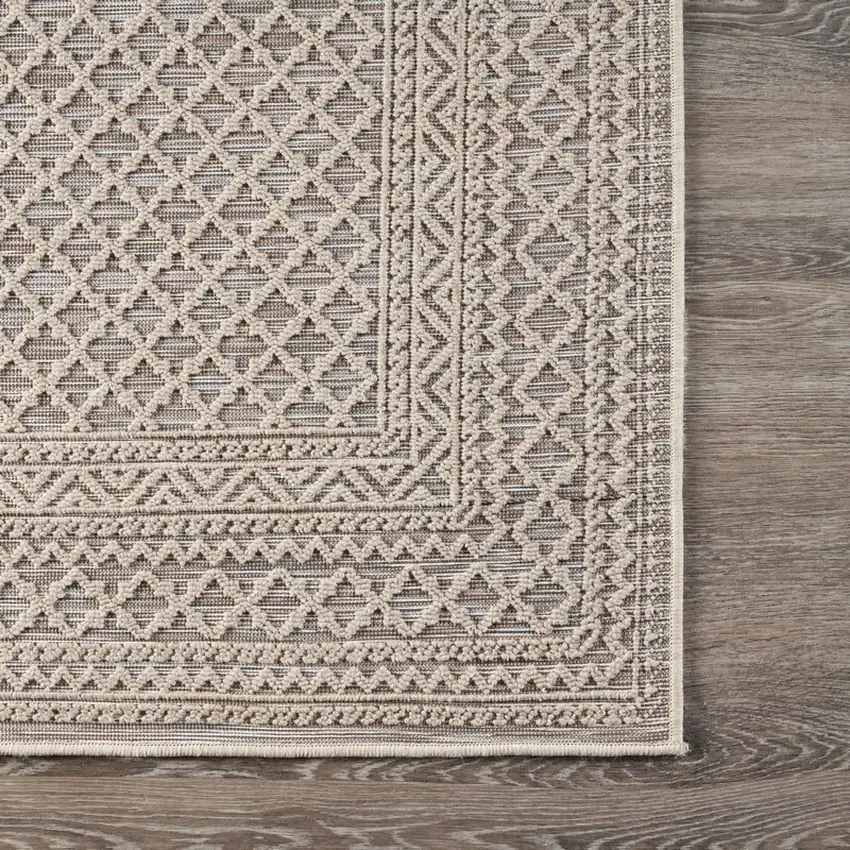Gray Classic Indoor Outdoor Area Rug Photo 5