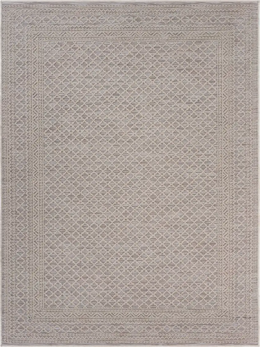Gray Classic Indoor Outdoor Area Rug Photo 1