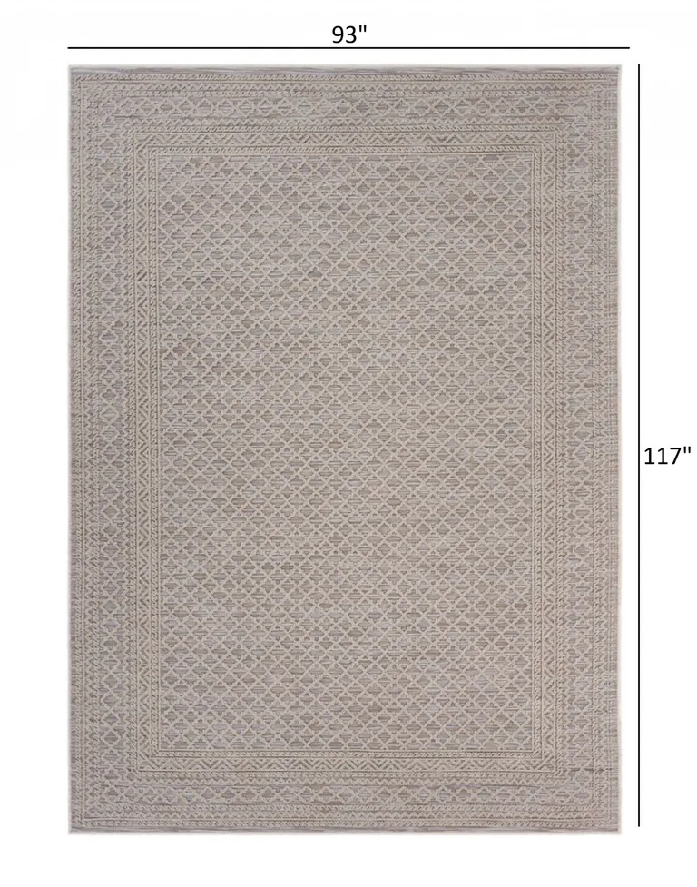 Gray Classic Indoor Outdoor Area Rug Photo 3