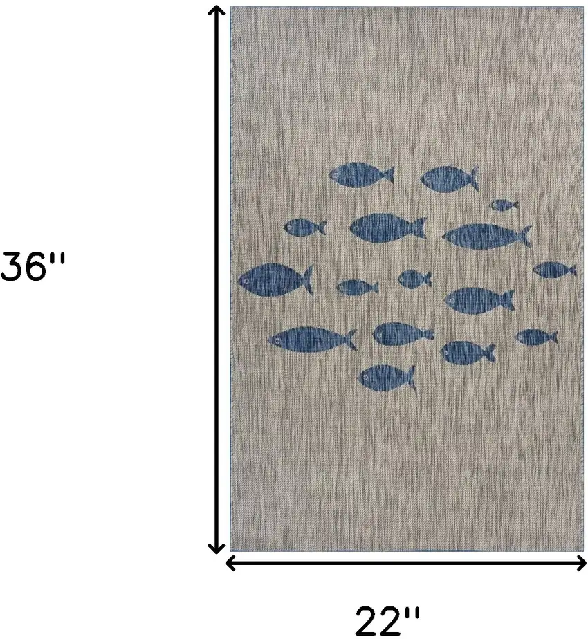 Gray Indoor Outdoor Area Rug Photo 6