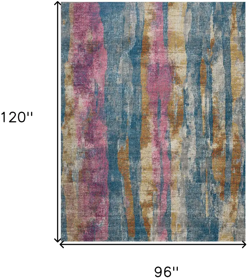 Gray And Ivory Abstract Distressed Area Rug Photo 7