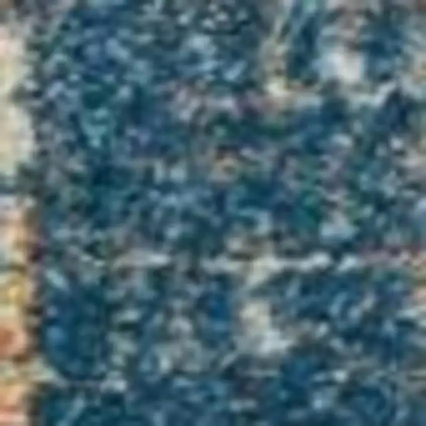 Gray And Ivory Abstract Distressed Area Rug Photo 4