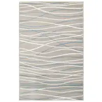 Photo of Gray Contemporary Waves Area Rug