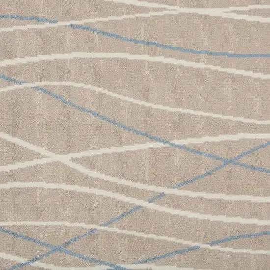 Gray Contemporary Waves Area Rug Photo 2