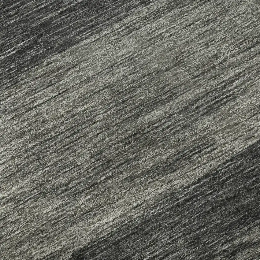 Gray Copper And Brown Striped Washable Area Rug With UV Protection Photo 9