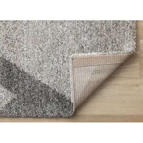 Gray Cream And Tan Geometric Area Rug Photo 8