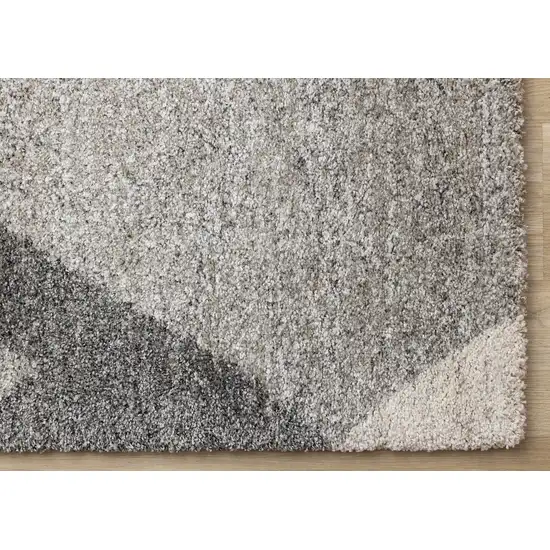 Gray Cream And Tan Geometric Area Rug Photo 8