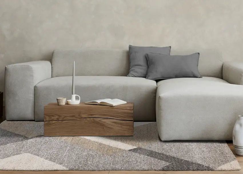 Gray Cream And Tan Geometric Area Rug Photo 6