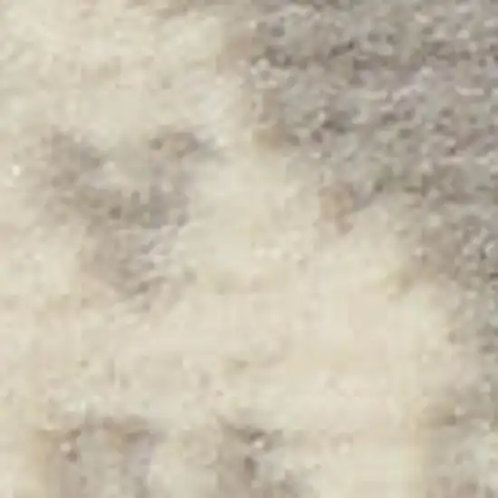 Gray Damask Power Loom Non Skid Area Rug Photo 3