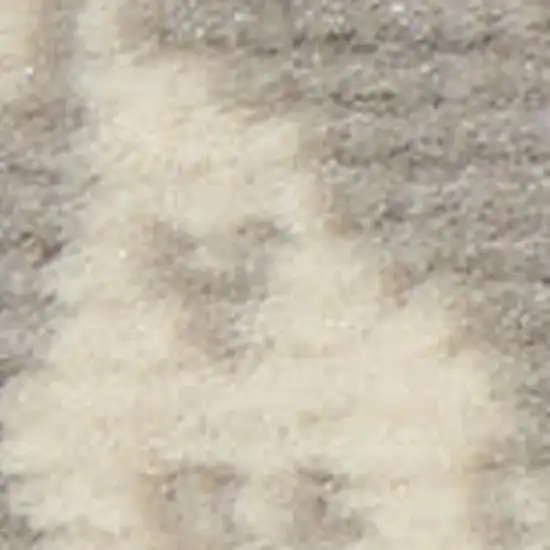 Gray Damask Power Loom Non Skid Area Rug Photo 4