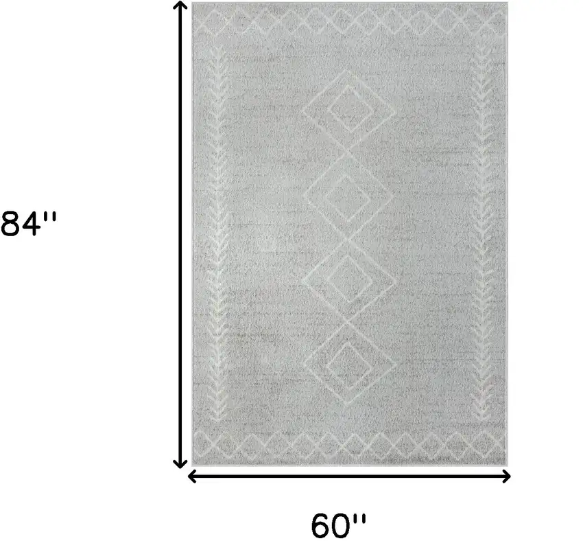 Gray Diamond Area Rug Photo 8